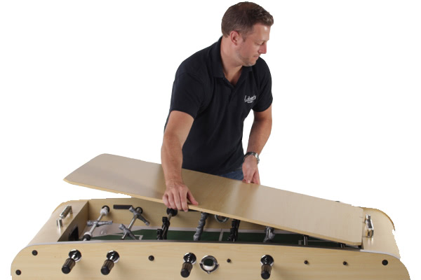 The Classic foosball table includes a table top