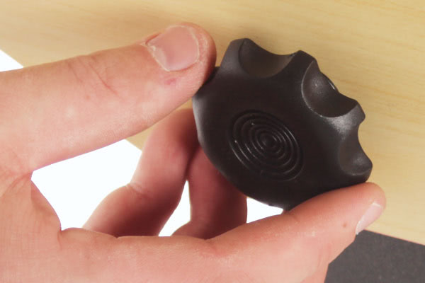 The Tekscore foosball table folds after loosening the hand bolts