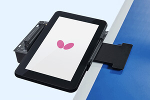 The Butterfly Amicus Prime Table Tennis Practice Robot.