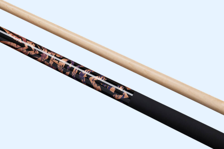 The Powerglide Burner 57-Inch Two-Piece American Pool Cue.