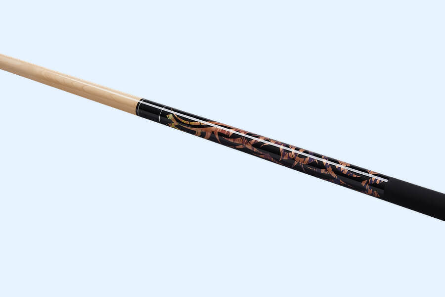 The Powerglide Burner 57-Inch Two-Piece American Pool Cue.
