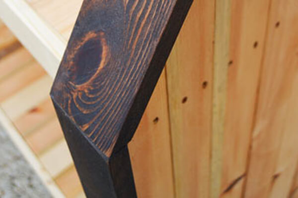 Rustic weather resistant home bar.