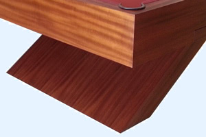 The leg design on the Houdini pool table
