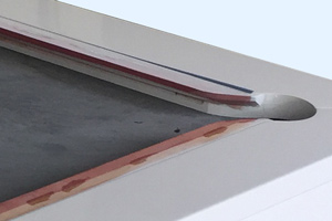 The slate & cushions on the Phoenix slate bed pool table