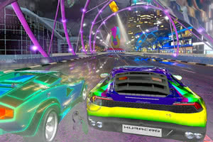 Screenshot from Cruis'n Blast arcade game