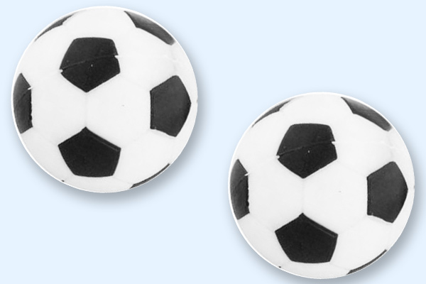 Spare foosballs supplied with the Free Kick football table