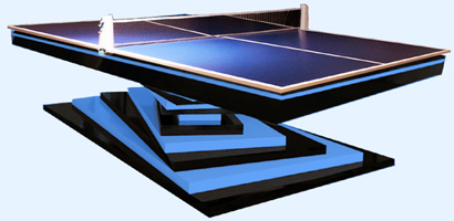 The Harmani fitted with a table tennis top