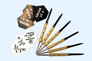 The darts included with the Unicorn XL dartboard