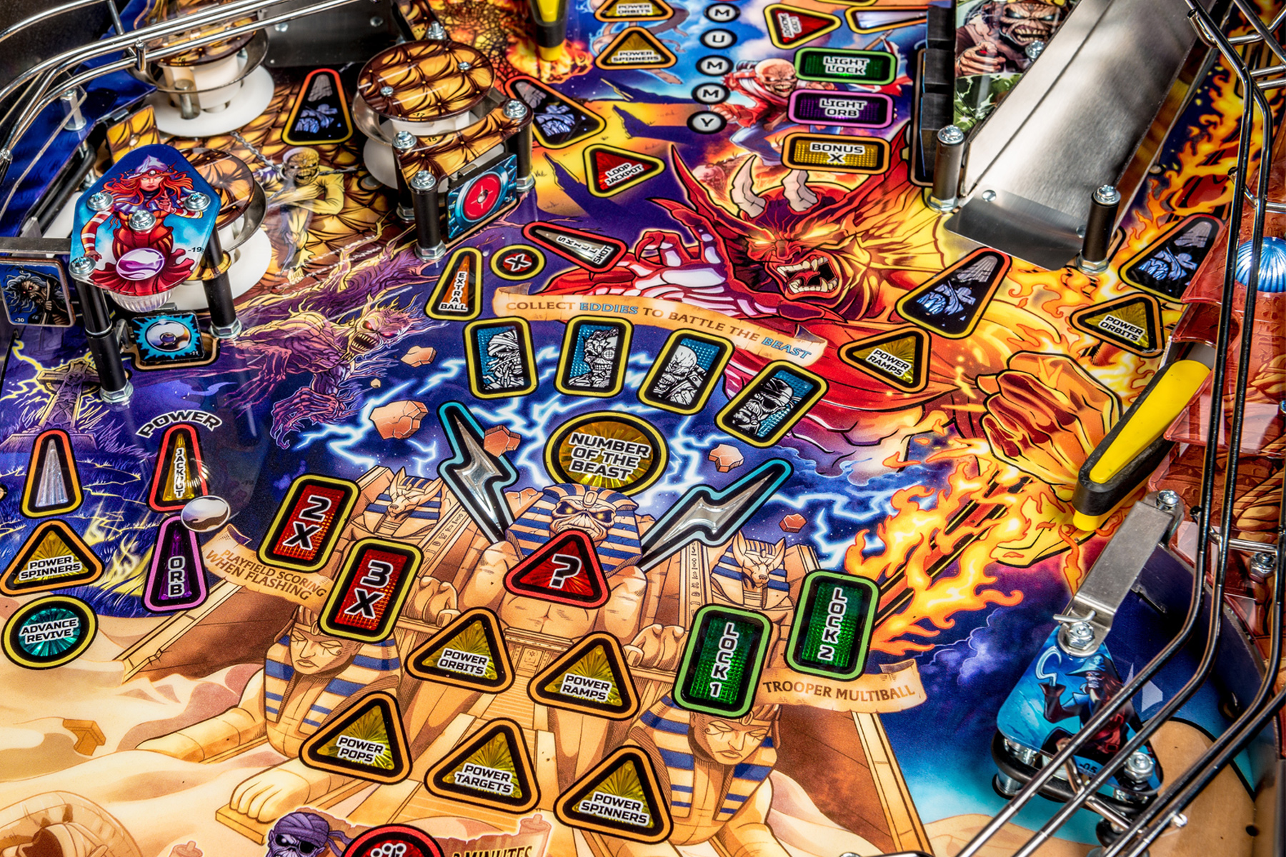 Stern Iron Maiden Legacy Of The Beast Pro Pinball Machine