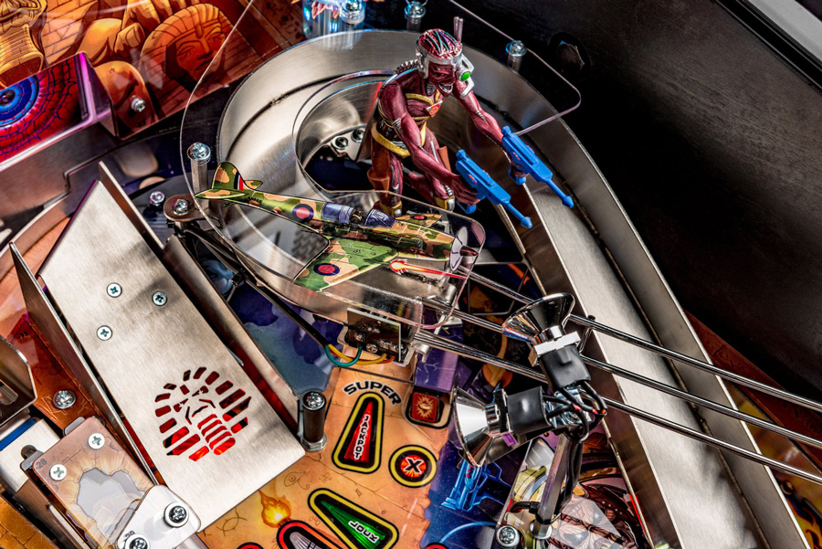 Playfield detail from the Stern Iron Maiden LE Pinball Machine