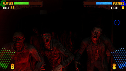Still from the Walking Dead arcade machine