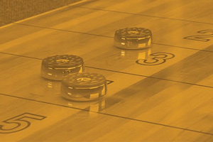 The Vintage Charleston shuffleboard playfield