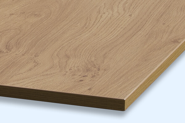Corner of the oak pool table hard top