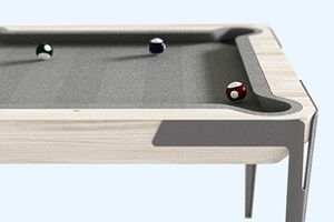 Detail of the Mao pool table