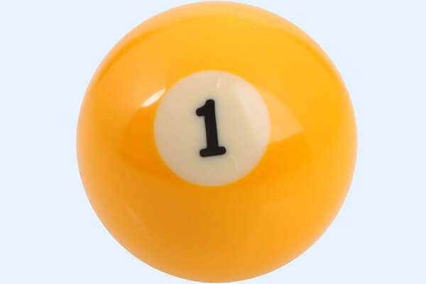 A 1-ball from a billiard table