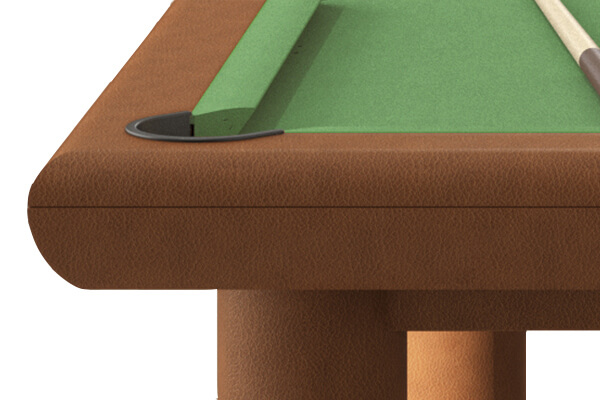 The pocket on the Jazz pool table