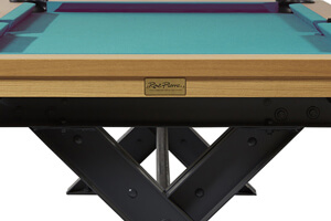 The plaque on the Meteor pool table