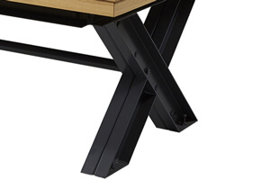 The legs on the Meteor pool table