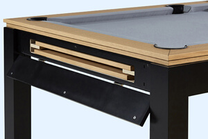 The storage drawer on the Horizon