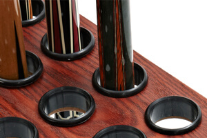 Detail of the Club cue rack