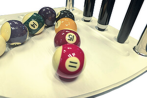 Detail of the Corner cue rack