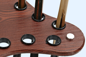 Detail of the Curved cue rack