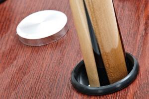 Detail of the Slim cue rack