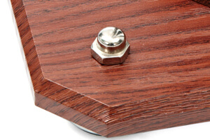 Detail of the Slim cue rack