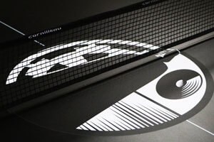 Graphic on the Star Wars table tennis