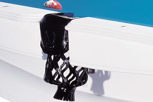The Aspen pool table's side pocket