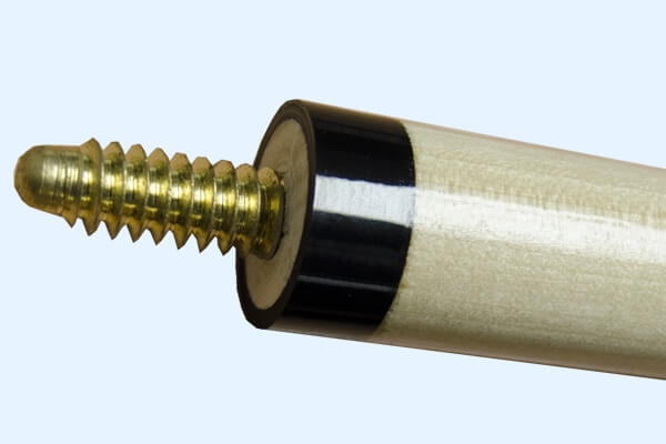 The screw thread on the rest stick