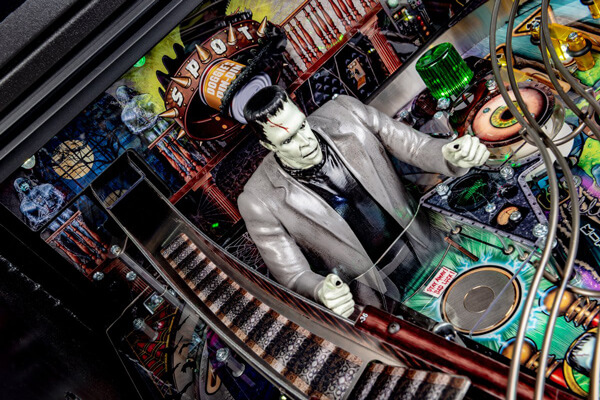 Part of the playfield on the Munsters Pro pinball machine