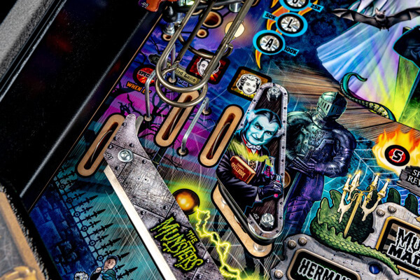 Part of the playfield on the Munsters Pro pinball machine