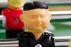 Kim Jong-un foosball player