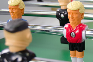 The Donald Trump Nuclear Foosball player figure