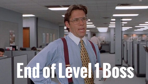 End of level Office Sim boss
