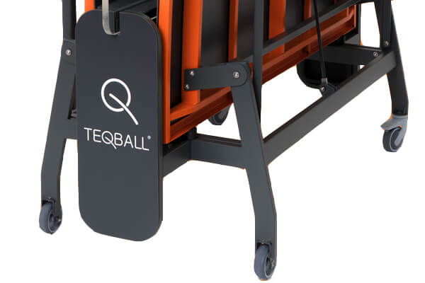 The undercarriage on the Teqball Smart table