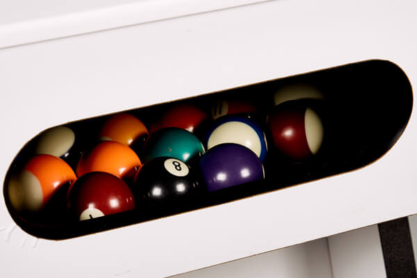 The ball return system on the Lynx Pro pool table