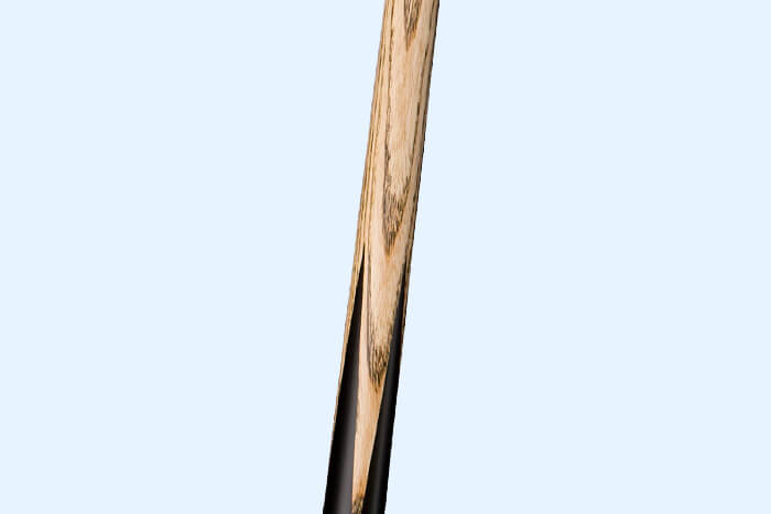 A close up shot of a Peradon Warrior Three Section 8 Ball Pool Cue