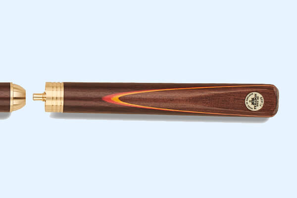 The dome joint of a Peradon Flare Three Section 8 Ball Pool Cue