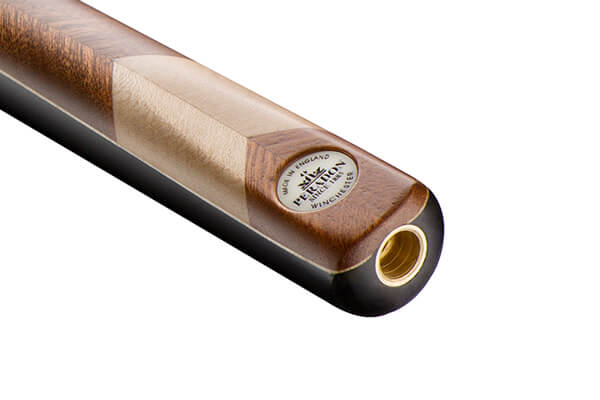 The butt of a Peradon Winchester 3/4 jointed snooker cue
