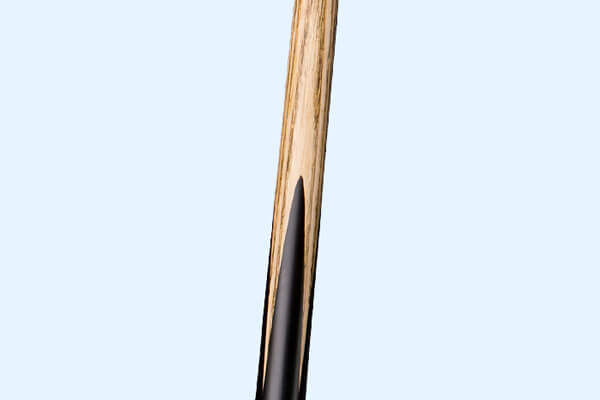 A close up shot of a Peradon Winchester 3/4 jointed snooker cue