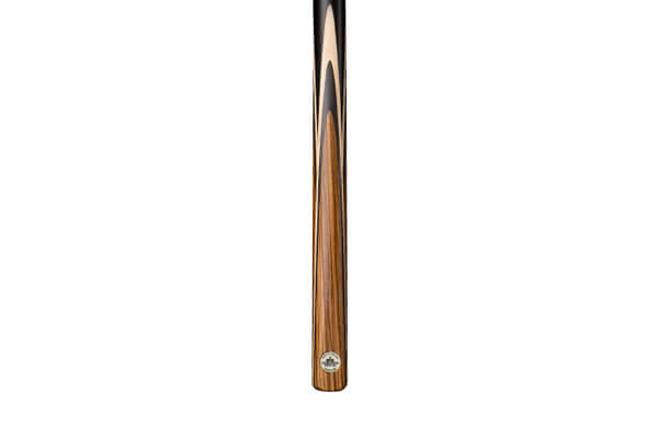The veneers on a Peradon Harlow ¾ Jointed Snooker Cue