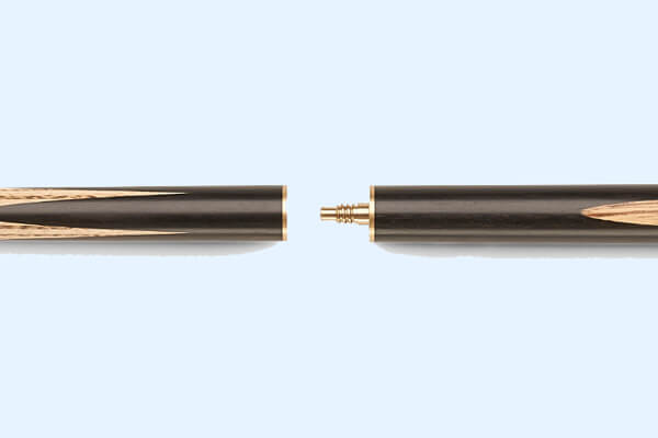 The joint of a Peradon Knight ¾ Jointed Snooker Cue