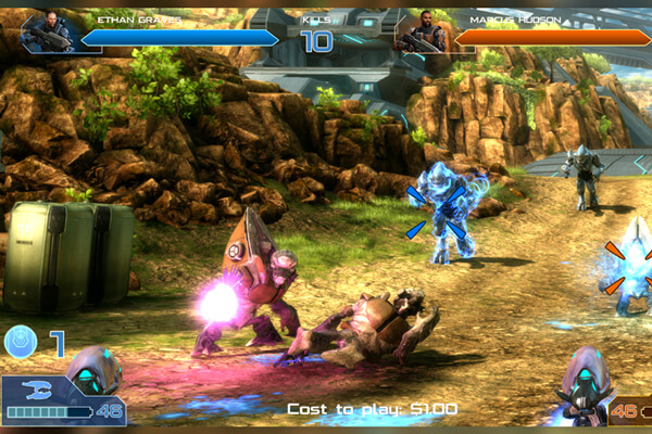 A screenshot from Halo Fireteam