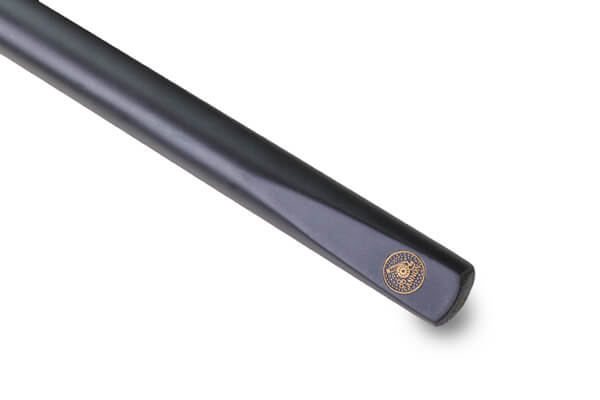 The butt of a Peradon Cub 2pc Cannon Cue