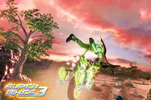 A screenshot from Super Bikes 3