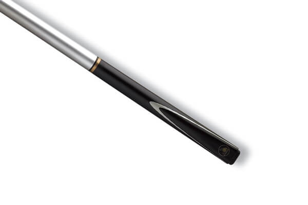 The butt of a Peradon Scorpion Three Section Cannon Cue