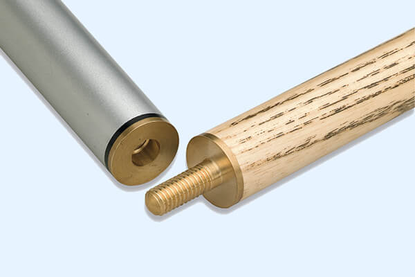 The joint of a Peradon Scorpion Three Section Cannon Cue