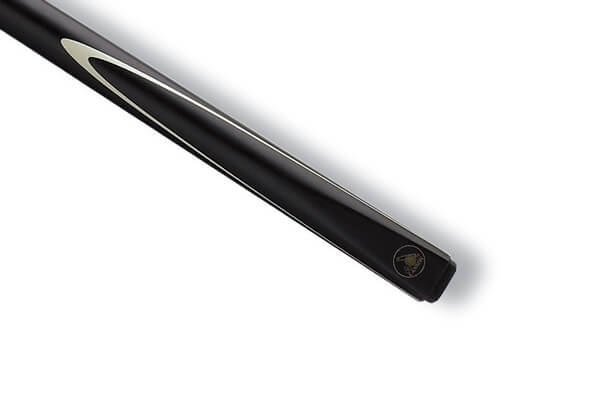 The butt of a Peradon Shadow 2pc Cannon Cue